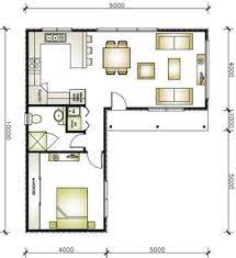L shaped house with porch. Image Result For L Shaped Granny Flat Small House Plans Tiny House Plans Small House Design
