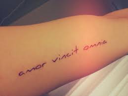 Maybe you would like to learn more about one of these? Amor Vincit Omnia Tattoos Rib Tattoo Love Tattoos