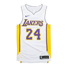 Bryant is the only player in league history to have two jersey numbers retired with the same team. Nike Authentic Los Angeles Lakers Kobe Bryant Home White Jersey 52 Aq2106 100 For Sale Online Ebay