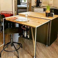 ilot cuisine avec table escamotable avec cuisine escamotable ilot cuisine table de cuisine pliante amenagement cuisine ouverte