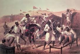 1857 depicting mutinous sepoys ...
