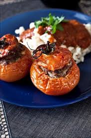 Recette tomates cocktail farcies : Tomates Farcies Avec Le Riz Autour Recette De Plat Complet Legumes Viande Et Feculents
