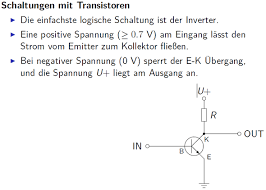 Transistor Schaltung Mit Inverter Technik Technologie Elektrotechnik