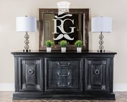 One Of My New Finishes I Call Castle Black Credenza Buffet Painted In Annie S Black Chalk Paint Furniture Black Painted Furniture White Washed Furniture