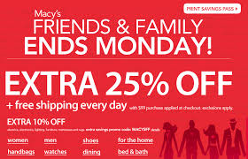 Macy S Friends Family Sale 25 Off Macys Macys Coupons Mother S Day Coupons Coupons