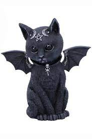 Malpuss Winged Occult Cat Figurine In 2021 Creepy Cat Cat Art Black Cat Tattoos