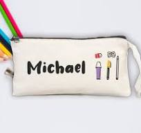 Estuches de lápiz personalizados, cajas de estuches de lápiz, cajas de  lápiz personalizadas, caja de lápiz de algodón, regreso a la escuela