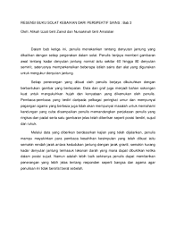 Namun sayangnya tidak semua orang mengetahui hal tersebut. Doc Resensi Buku Atikah Izzati Academia Edu