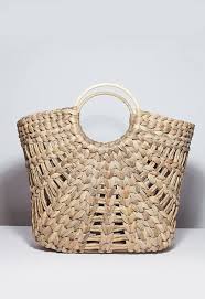 panier en raphia poignee ronde sac panier ile grecque panier en raphia plage trendy bag beach basket bags