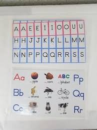 Details About New 2 Learning Resources Tabletop Pocket Chart Card Set Word Family Alphabet