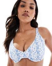 Kulani Kinis ditzy underwire bikini top in sunglow