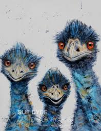 Emu Series The Family Animal Paintings Emus Art Animal Art