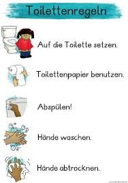Toiletten regeln, bitte hinsetzen, hände waschen nicht vergessen, es darf gesungen werden, fühle dich wie zu hause, toilettenpapier bitte nachfüllen, die seife ist kostenlos aber nicht umsonst, die bürste darf benutzt werden, für frische luft sorgen, handtücher gehören an den haken, bitte auf sauberkeit achten. Pin Auf Kindergarten