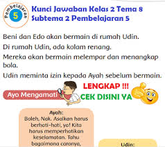 Lengkap Kunci Jawaban Kelas 2 Tema 8 Subtema 2 Pembelajaran 5 Kunci Jawaban Tematik Lengkap Terbaru Simplenews