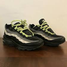 Black And Yellow Air Max 95 Sponsored Ebay Nike Air Max 95 Boys Sneakers Shoes Black White Neon Yellow Size 6 Youth 6y Nike Air Max Black Nike Air Max 95 Black Shoes Sneakers