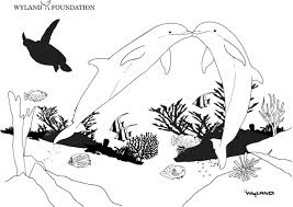 Coloring books can be good tools to explain surgery to your child. Inspiring Dolphins Coloring Page Activity Free Download Wyland Foundation