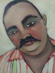 Butcher, colorful whimsical food charcter