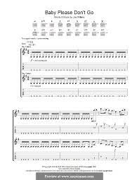 Baby Please Don T Go Them Por J L Williams Partituras On Musicaneo