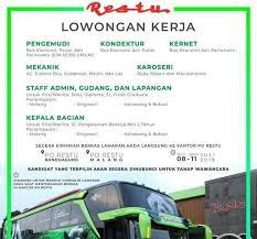 Bus rosalia indah menyediakan beberapa jadwal keberangkatan tambahan jika musim liburan tiba guna untuk memenuhi kebutuhan dari para penumpang. Trendings Today Lowongan Kerja Kernet Bus Rosalia Indah Daftar Rosalia Indah Transport Adalah Sebuah Perusahaan Yang Sedang Berkembang Pesat Dan Merupakan Perusahaan Pribumi Yang Diperhitungkan Dalam Percaturan Bisnis Jasa Angkutan Darat