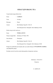 Contoh surat balasan pkl dari perusahaan surat f mp3 & mp4. Contoh Surat Izin Orang Tua Yang Baik Dan Benar Contoh Surat