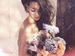 Check spelling or type a new query. Fashion Art Photo Of Beautiful Lady With Flowers Home Interior Morning Stock Photo Picture And Royalty Free Image Image 47745299