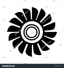 Vector Fan Engine Illustration Isolated Jet Turbine Power Silhouette High Technology Ad Affiliate Illustratio Jet Turbine High Technology Modern Fonts