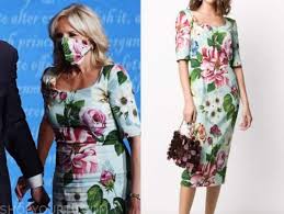Vivienne tam dressed us first lady jill biden for two occasions in 2015, and the designer recalls it being 'very exciting' and biden as 'friendly and gracious'. Celebrity Fashion October 2020 Dr Jill Biden S Blue Floral Sheath Dress Shop Your Tv