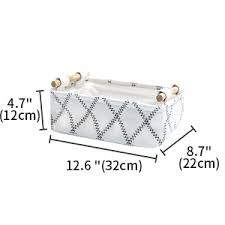 Foldable storage cube basket fabric bin. Baskets Liners 12 6x8 7x4 7 Inch Cutieunion Decorative Collapsible Rectangular Fabric Storage Bin Organizer Basket With Wooden Handles For Clothes And Toy Storage Baby