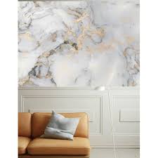 Because wallpaper can easily be removed without leaving behind residue, you can apply it to dorm. Everly Quinn Lemoore Peel And Stick White Marble Pattern Gold Abstract Removable Wallpaper Reviews Wayfair