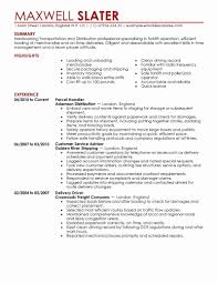 Sample Logistic Resume Best Of Cosy Logistics Management Specialist ...
