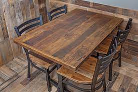 You can make your own rough hewn office table, that looks like you bought it from pottery barn, for about $100 with regular hardware store wood and this process. Reclaimed Wood Table Top Straight Planks Rc Supplies Online