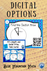 Arc Length Sector Area Task Cards W Google Options Qr Codes Distance Learning In 2020 Task Cards Common Core Math Activities Fun Math