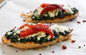 Grilled Chicken With Spinach And Melted Mozzarella Recipe Chicken Dishes Easy Recipes Food