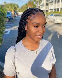 Ready to ship wig medium knotless box braids wig for black women cornrows wig lace frontal hairfficient 4 out of 5 stars (9) $ 155.00 free. Obow On Instagram Medium Knotless Braids Box Braids Hairstyles For Black Women Natural Hair Braids Box Braids Hairstyles