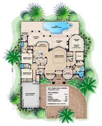 This mansion is also developed by the. Mediterranean House Plan 1 Story Luxury Coastal Home Floor Plan Basement House Plans Tuscan House Plans How To Plan