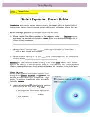 Element builder gizmo answer key free activity b element builder gizmo : Elementbuilderse Pdf Student Exploration Element Builder Vocabulary Atom Atomic Number Electron Electron Dot Diagram Element Energy Level Ion Isotope Course Hero