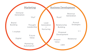There is one core responsibility of business development: Comparing Marketing And Business Development