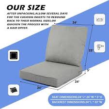 24 X Outdoor Olefin Seat Cushion