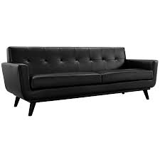 Vig furniture 4087 red & black bonded leather sectional sofa. Modern Sofas Empire Black Leather Sofa Eurway