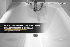 On a shower drain, remove the strainer in the shower floor and insert the cable into the drain. Quick Tips To Unclog A Bathtub Drain Without Chemicals Plumbing Authority Inc