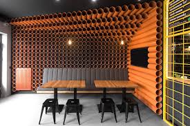 Now This Is How You Rethink An Inexpensive Old Material For A New Restaurant Restaurant Interior Restaurant Interior Design Lake House Interior