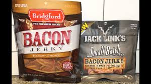 Jack link's beef jerky is an american snack company best known as the producer and marketer of the eponymous brand of beef jerky. Bridgford Bacon Jerky Vs Jack Link S Bacon Jerky Review Youtube