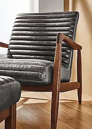Callan Leather Chair Ottoman Modern Accent Lounge Chairs Modern Living Room Furniture Room Board Modern Furniture Living Room Modern Leather Chair Chair And Ottoman