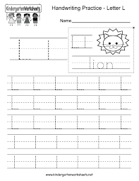 It's an engaging way to help children understand letters in upper case and lower case, which is an essential part of their learning. Letter L Writing Practice Worksheet Free Kindergarten English Worksheet For Kids