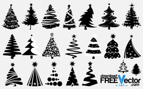 All free download vector graphic image from category celebrations holidays. Free Vector Christmas Tree Silhouettes Christmas Tree Drawing Silhouette Christmas Christmas Tree Images