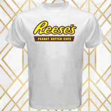 Details About Reese Peanut Butter Cups Candy Product Logo Mens White T Shirt Size S 3xl