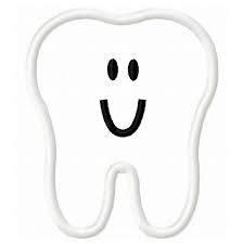 Face savouring delicious food symbol. Happy White Tooth Clipart Novocom Top