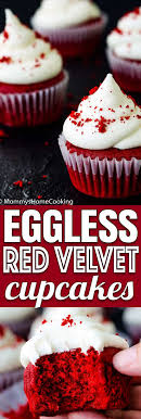 Easy Eggless Red Velvet Cupcakes Recipe Red Velvet Cupcakes Velvet Cupcakes Eggless Desserts