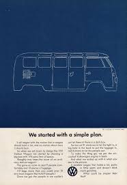 1965 Volkswagen Vw Bus Advertisement Blueprint Art By Phorgotten Vw Art Vw Bus Travel Ads