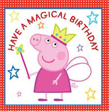Say Happy Birthday With This Adorable Peppa Pig Greeting Card Card Features Peppa With Wings And The Text Have A Magical Birthday Peppa Pig Happy Birthday